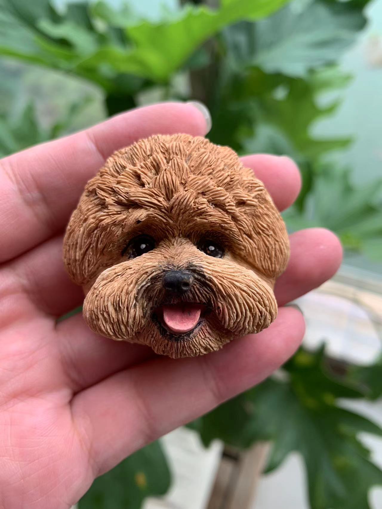 Poodle Goldendoodle Cavapoo Portrait Car AC Vent Clip Plaster Diffuser