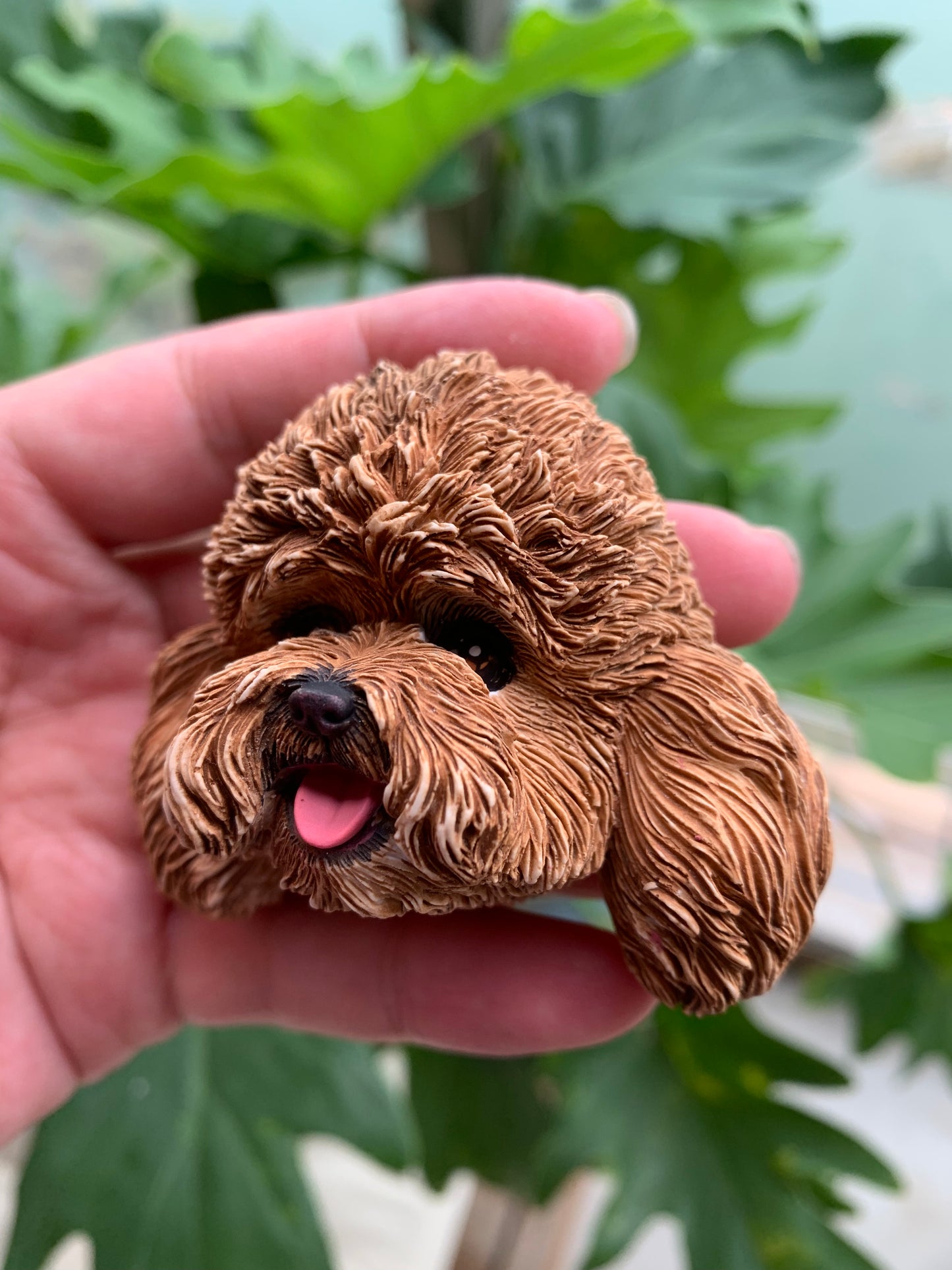 Poodle Goldendoodle Cavapoo Portrait Car AC Vent Clip Plaster Diffuser