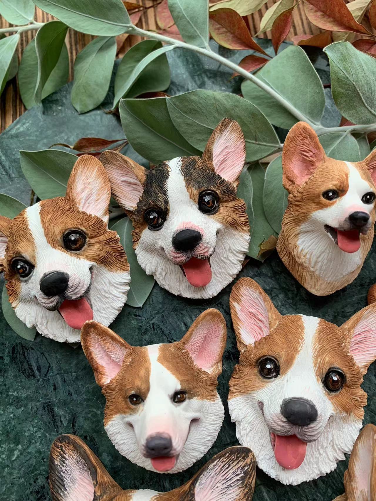 Corgi Portrait Car AC Vent Clip Plaster Diffuser