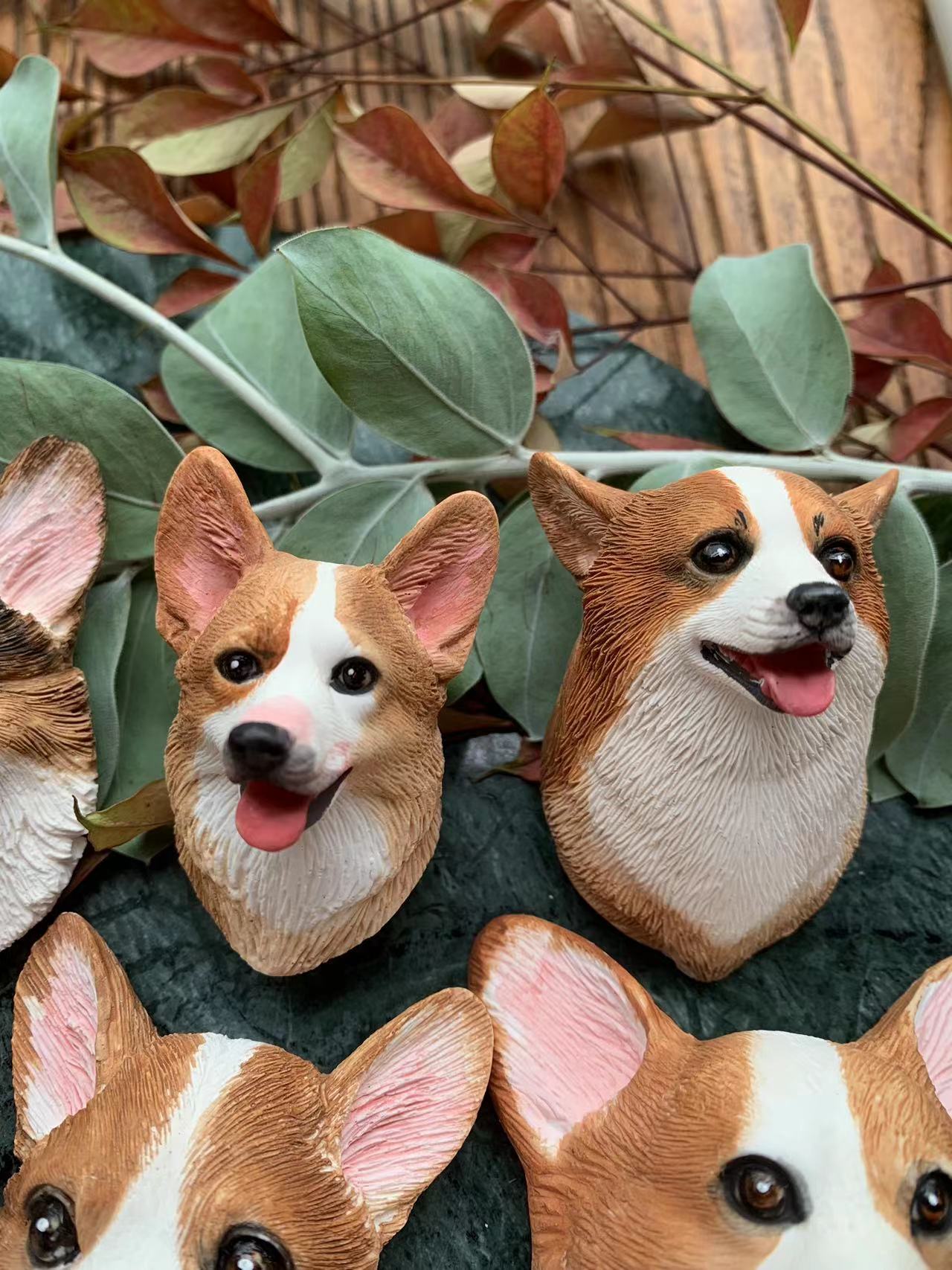 Corgi Portrait Car AC Vent Clip Plaster Diffuser