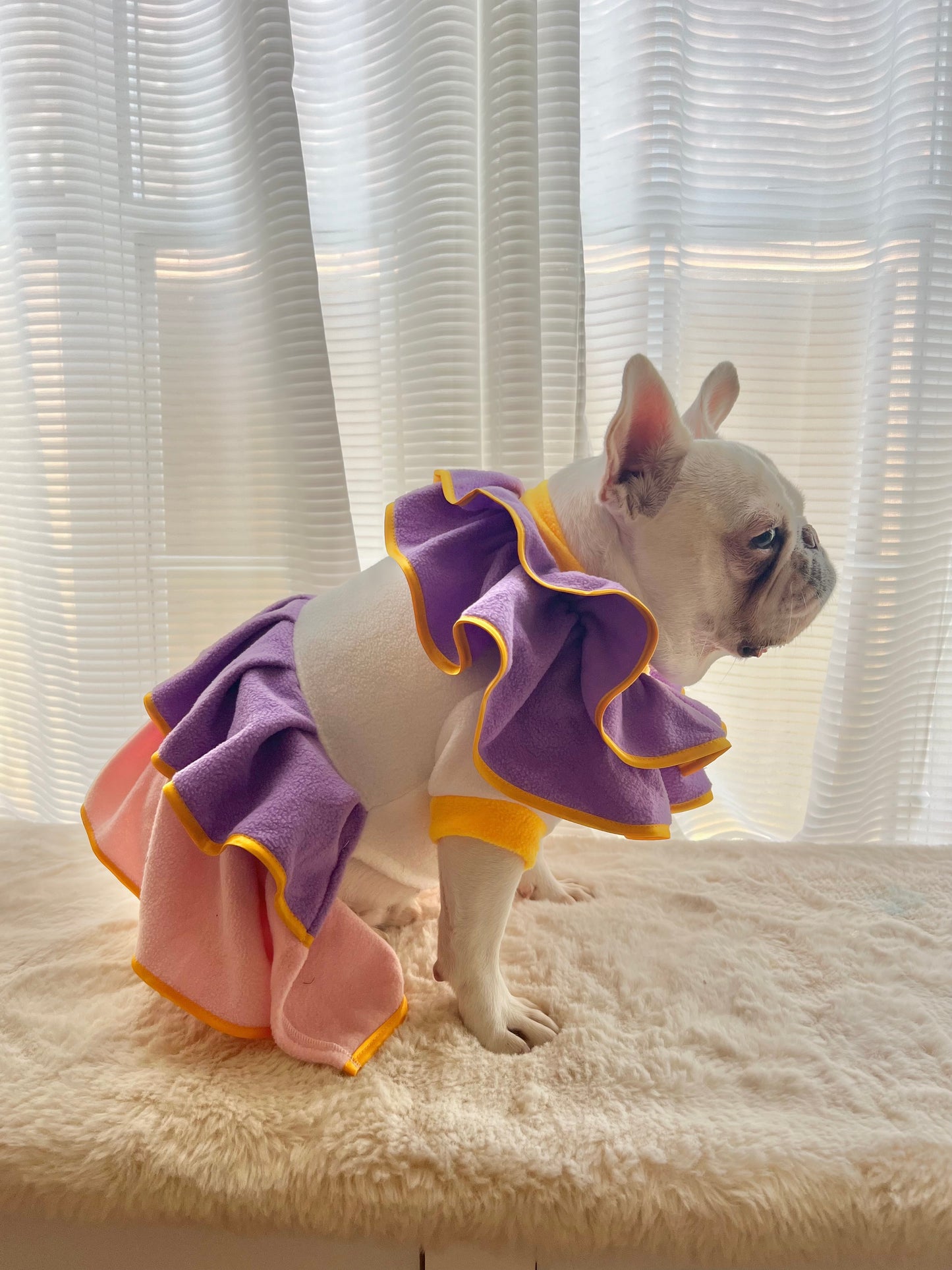 Teapot Mrs Potts Pet Cat Dog Purple White Dress Halloween Costume