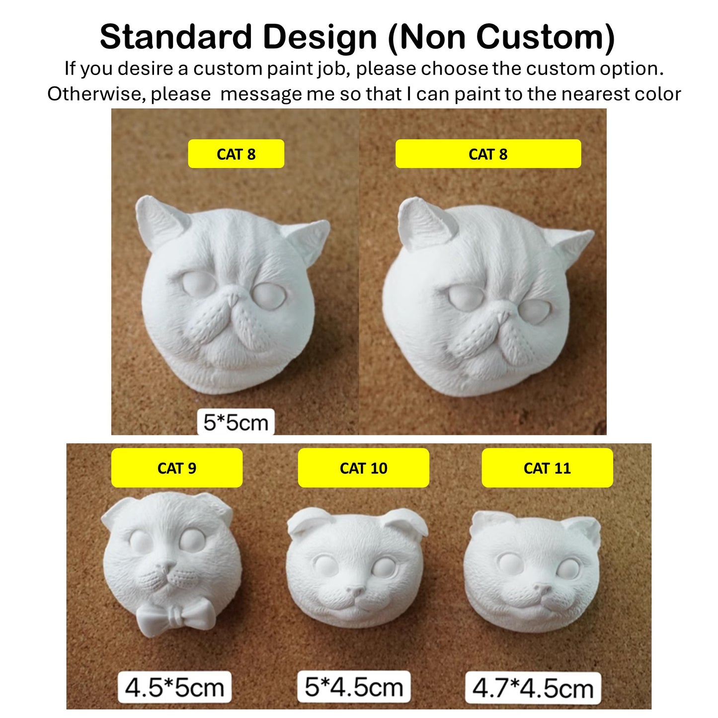 Cat Car AC Vent Clip Plaster Diffuser