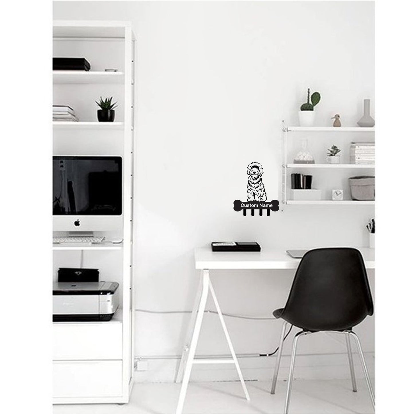 Goldendoodle Custom Name Wall Hook for Leash Keys Towel