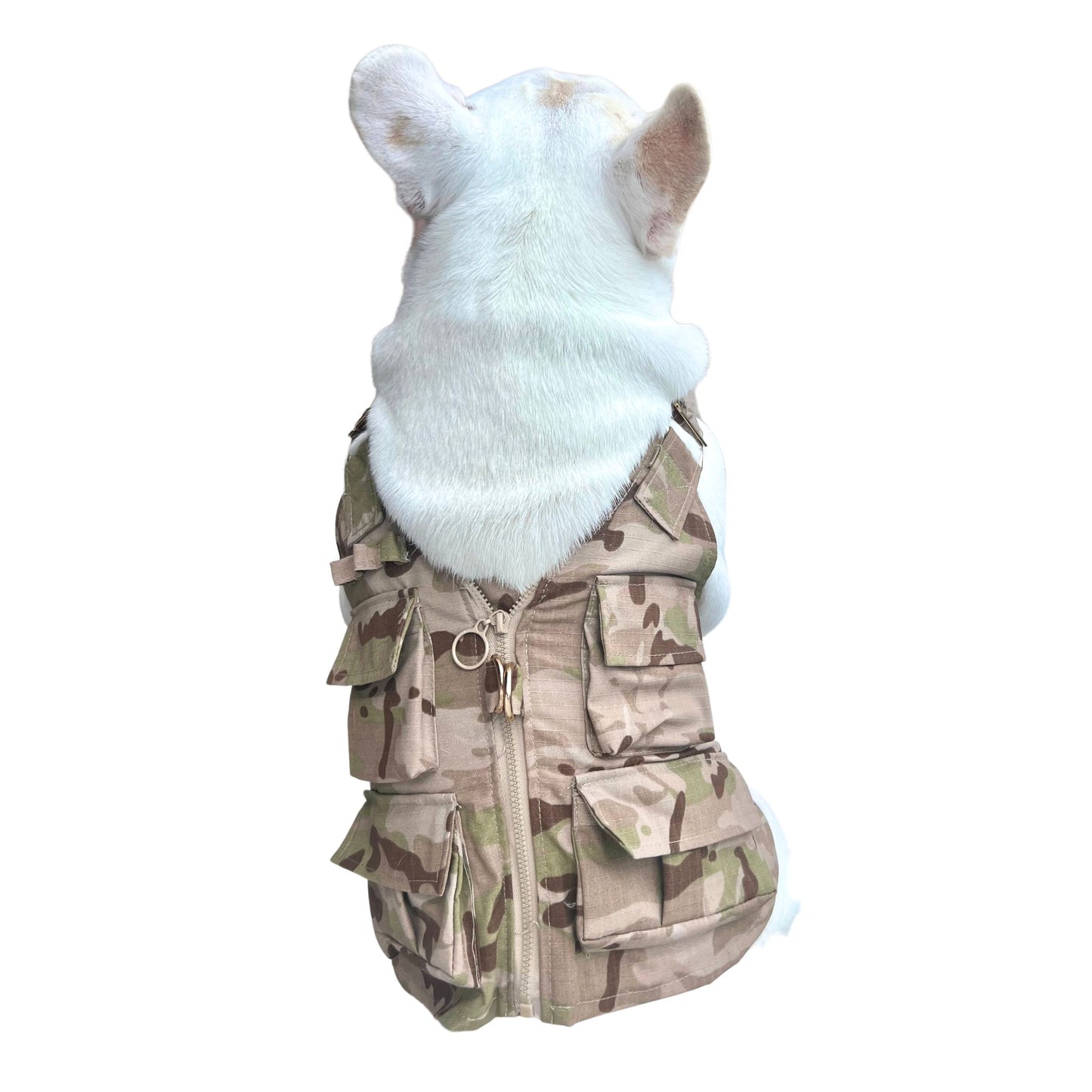 Camo Tactical Dog Cat Pet Vest with Leash Hook