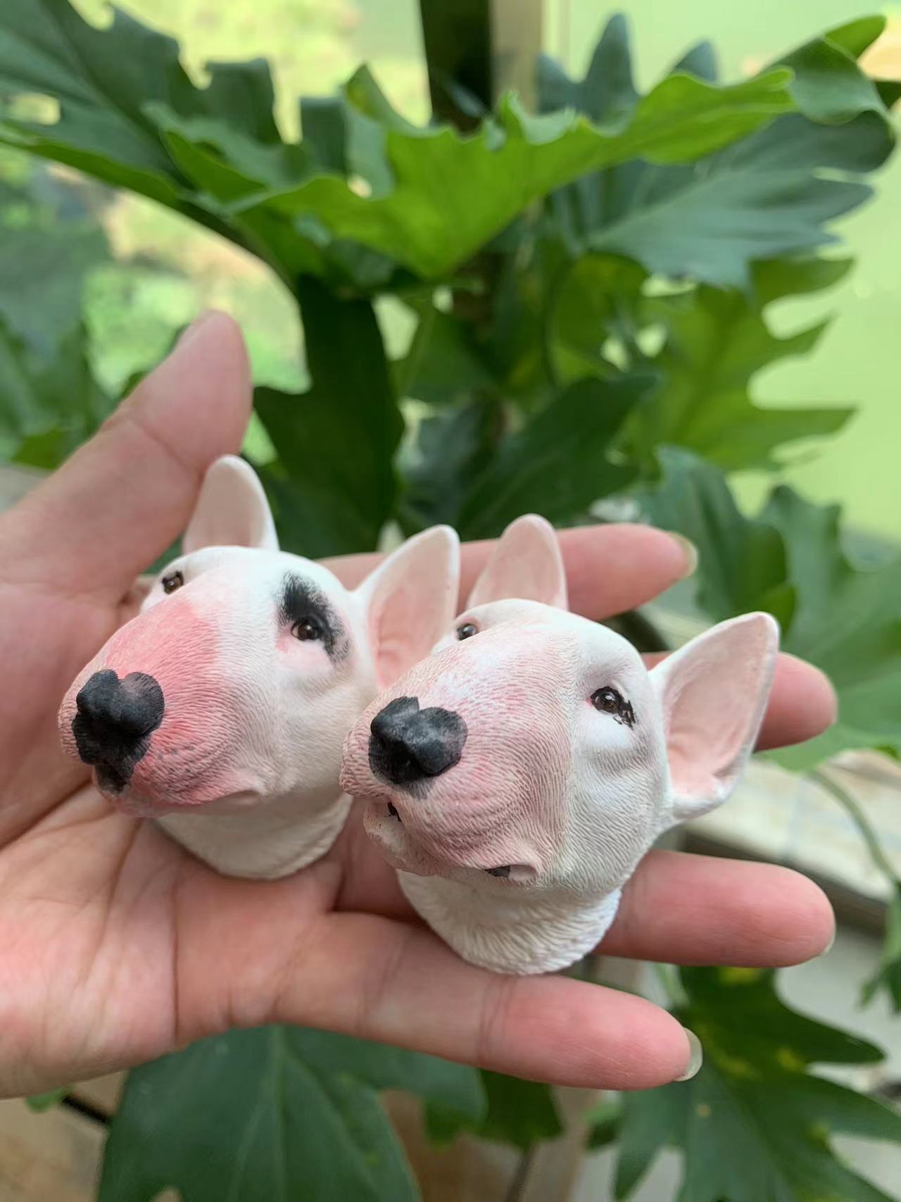 Bull Terrier Portrait Car AC Vent Clip Plaster Diffuser