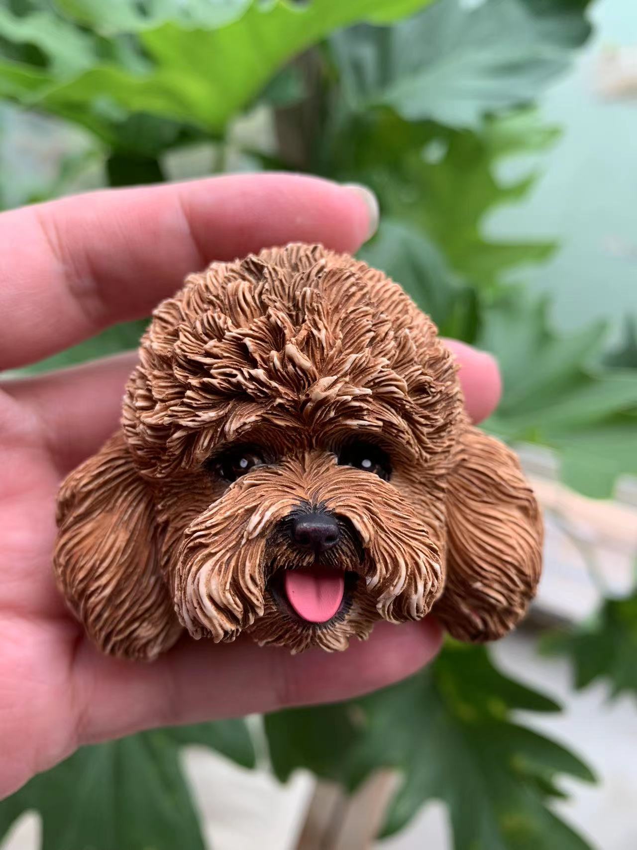 Poodle Goldendoodle Cavapoo Portrait Car AC Vent Clip Plaster Diffuser