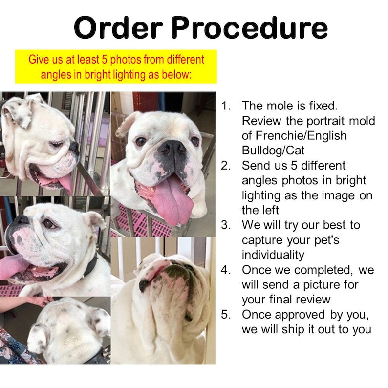 Pug Puggo Portrait Car AC Vent Clip Plaster Diffuser