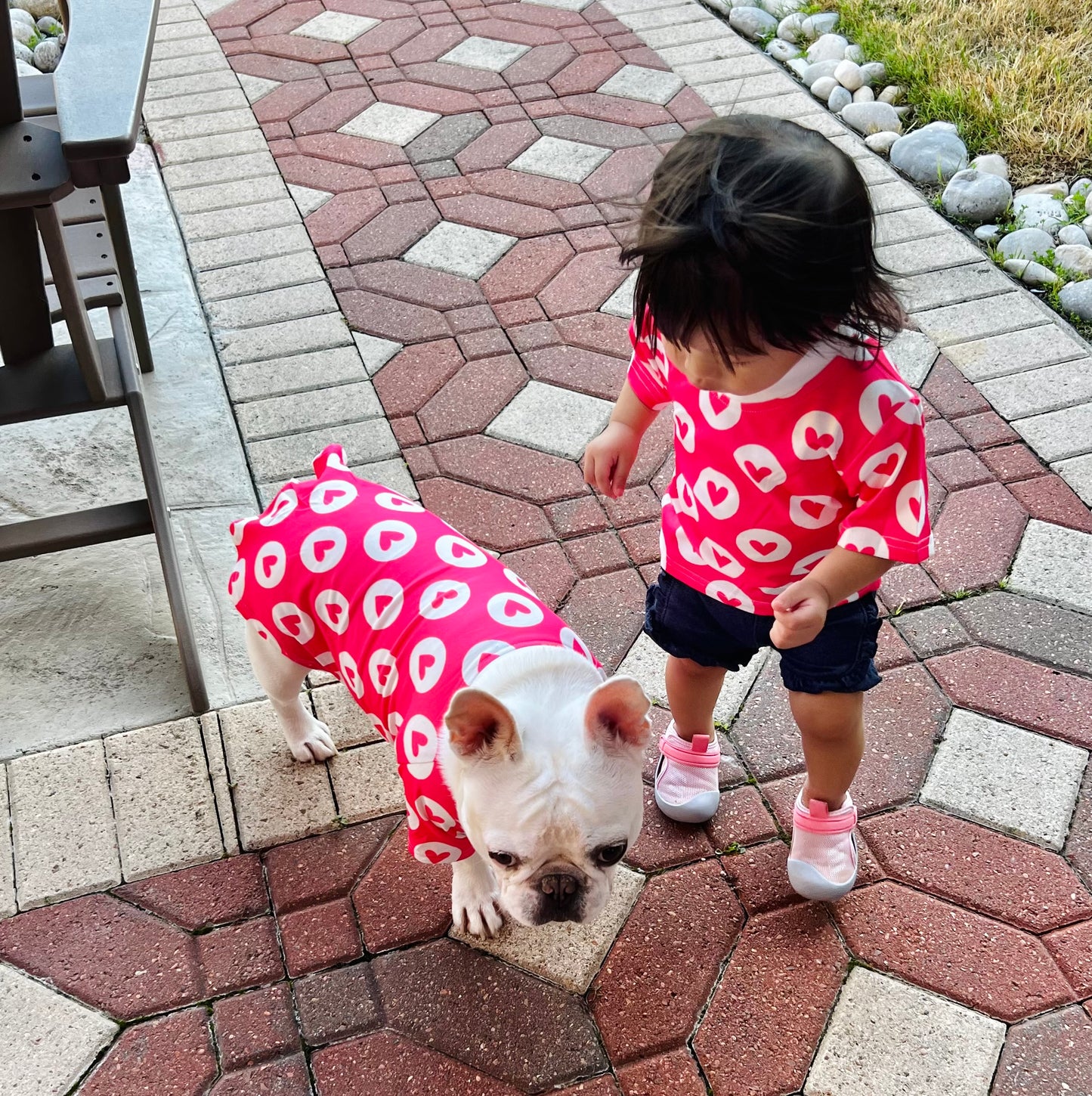Valentine Heart Print Owner and Pet Matching Set