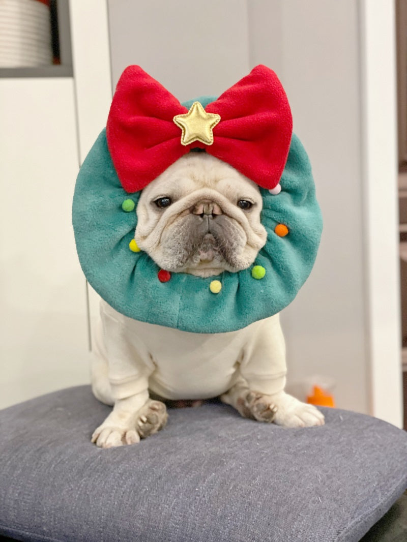 Christmas Tree Big Ribbon Bow Star Mascot Hat