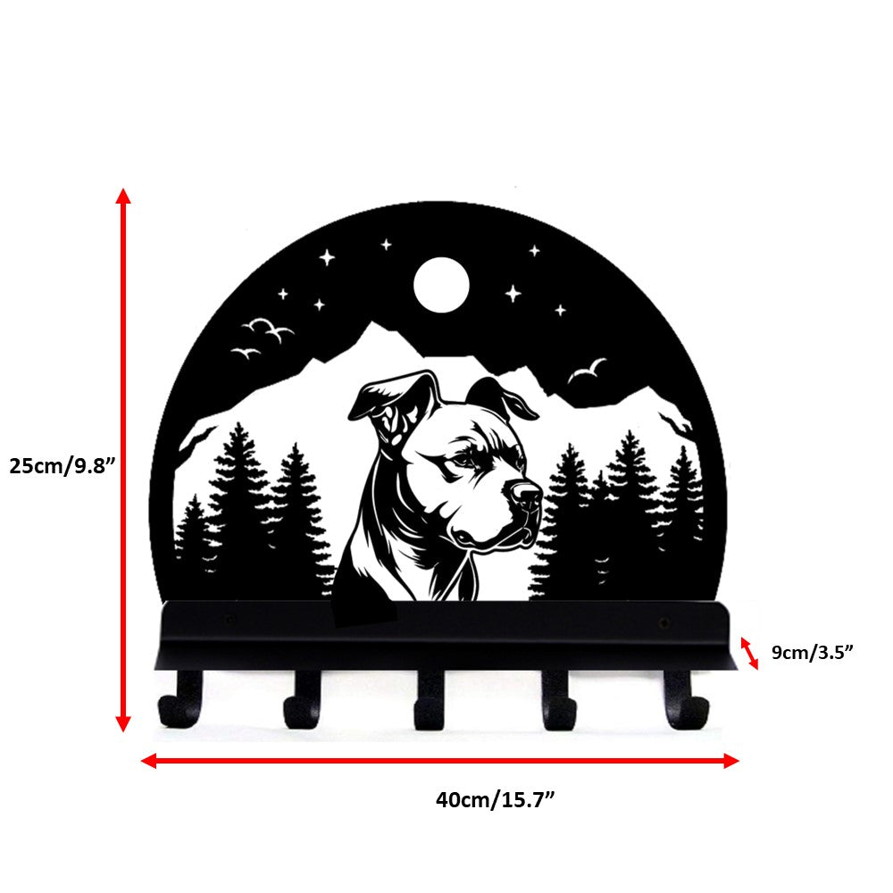 American Pit Bull Wall Hook with Shelf