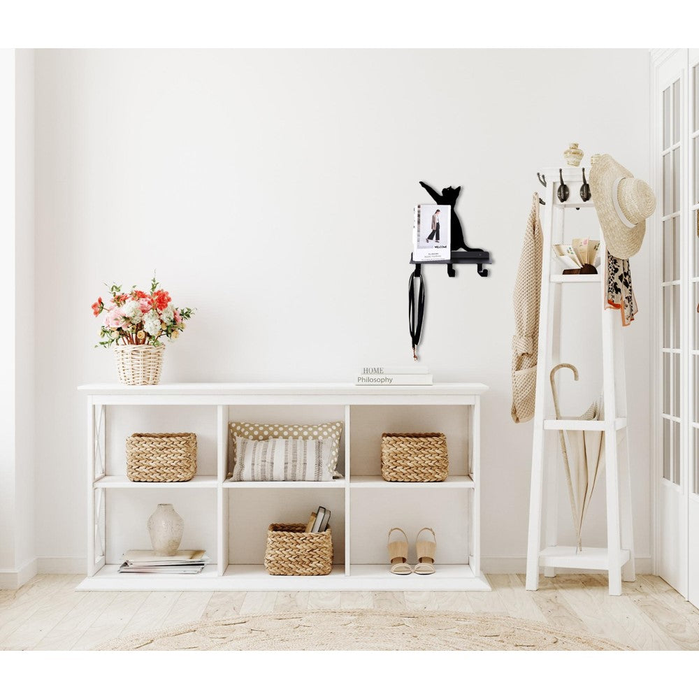 Cat Wall Hook with Shelf