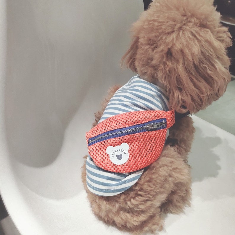 Striped Tank with Attached Crossbody Sling Bag