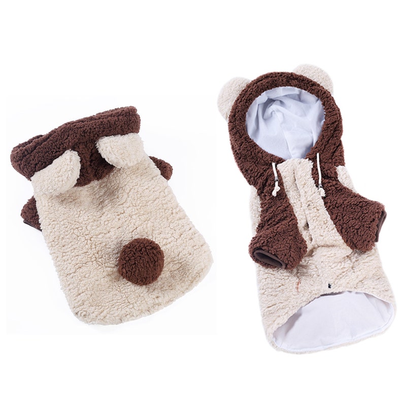 Teddy Bear Costume Hoodie for Big Dog