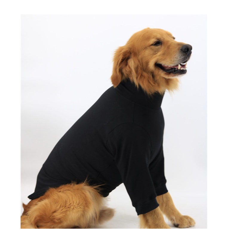 Basic Hipster White Black Steve Job Style Big Dog Turtle Neck Shirt