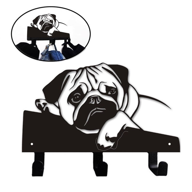 Pug Puggo Wall Hook