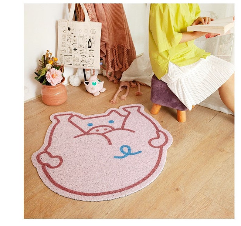 Yoga Pig Piggy Butt Ass Door Mat