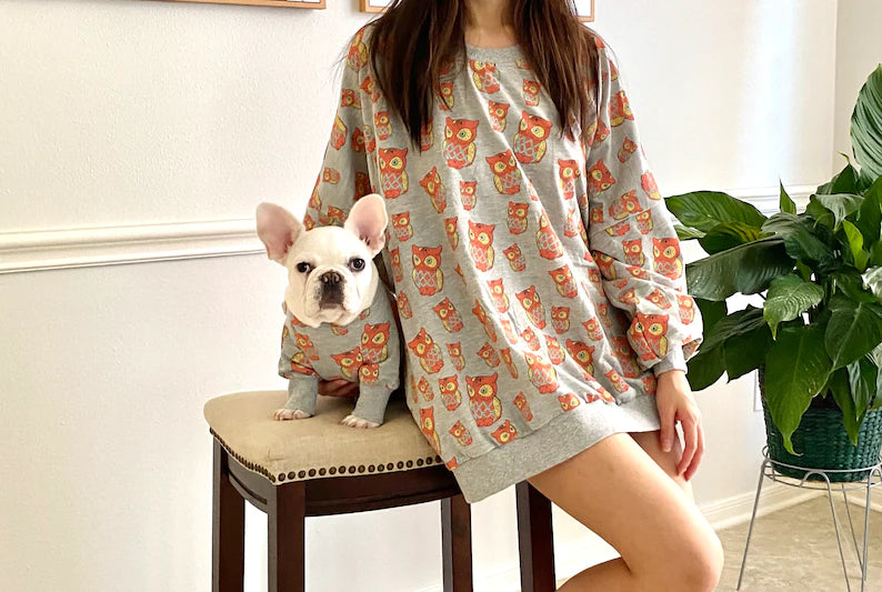 Night Owl Print Owner and Pet Owner Set