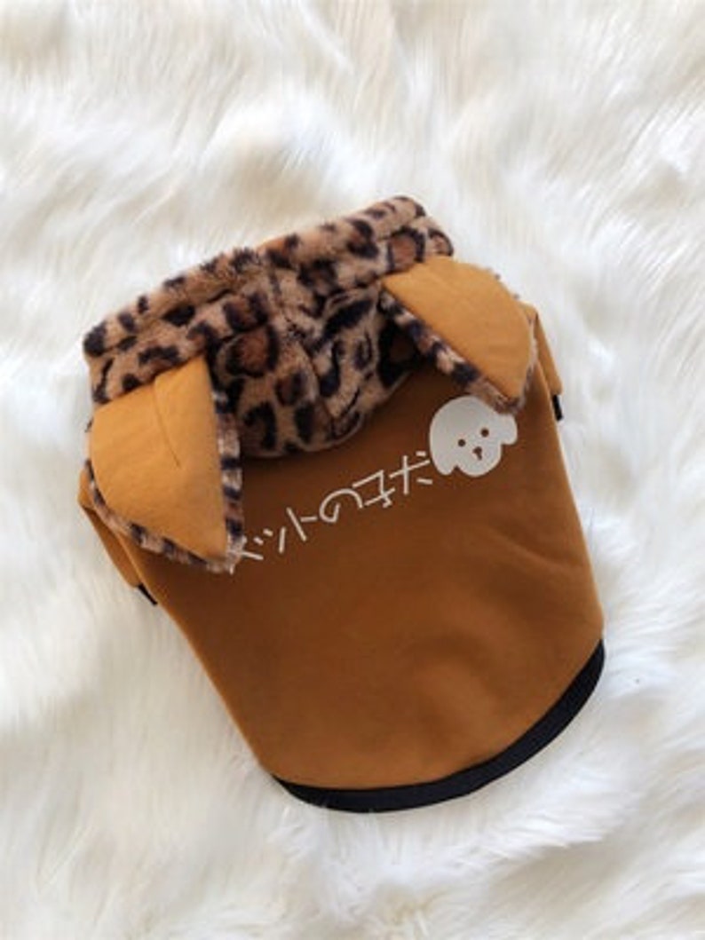 Dog Cat Pet Snow 3D Ears Cute Cozy Hoodie Sweater Holiday Fleece Chihuahua French Bulldog Golden Retrieval Apparel