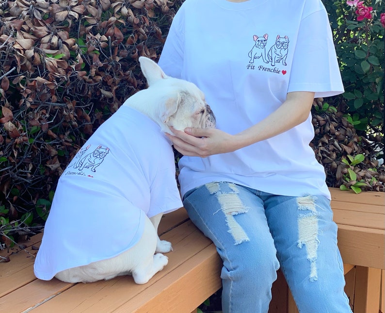 Custom Portrait Embroidery Owner and Pet Matching Set