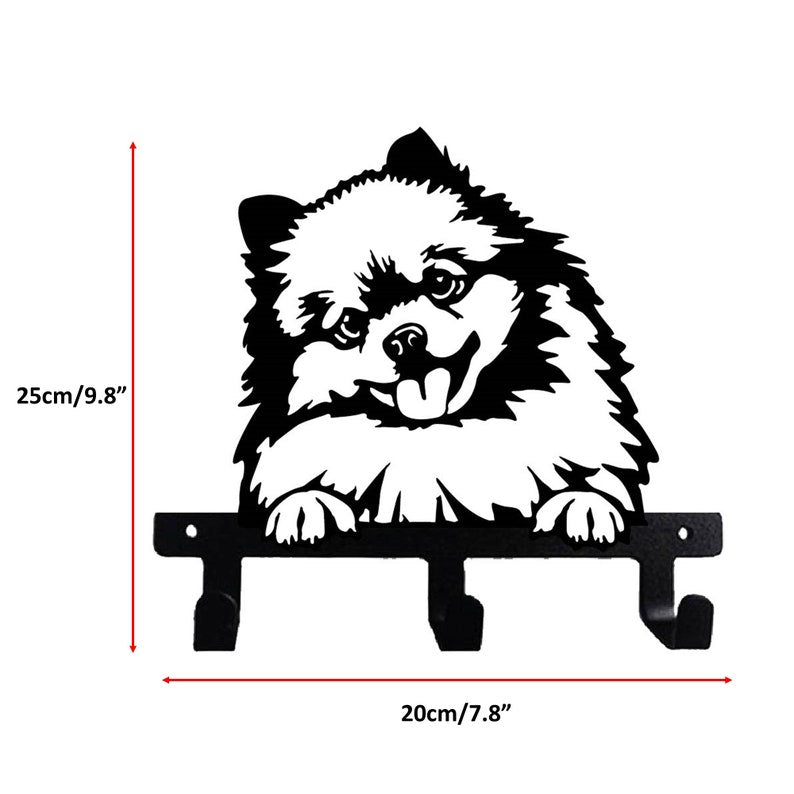 Pomeranian Pom Pom Wall Hook