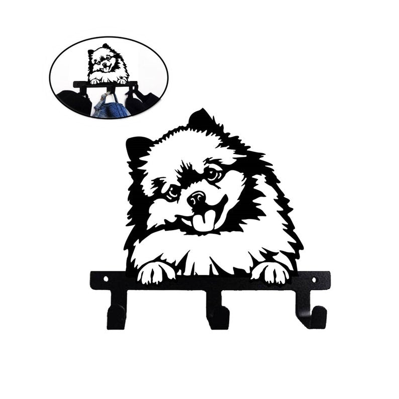 Pomeranian Pom Pom Wall Hook