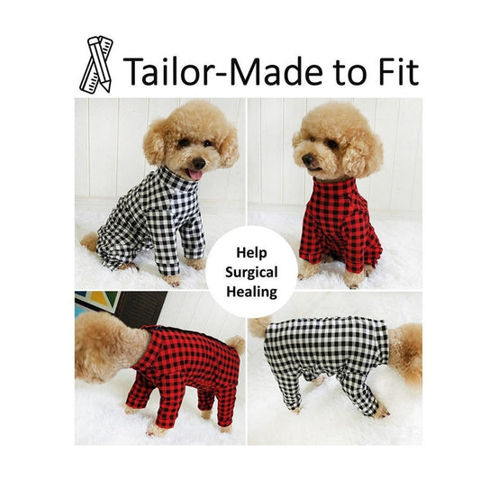 Tailor-Made Recovery Pajamas Surgical jumpsuit for Small to Big Dog up to 100lbs