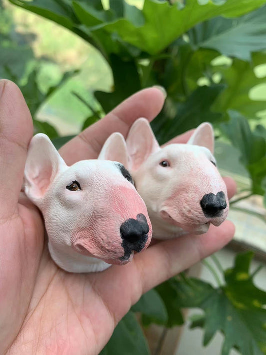 Bull Terrier Portrait Car AC Vent Clip Plaster Diffuser