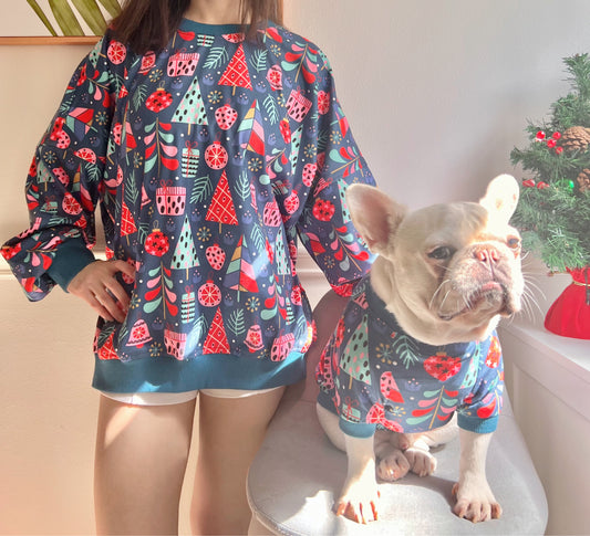 Winter Holidays Jingle Bells Owner and Pet Family Matching Sweater