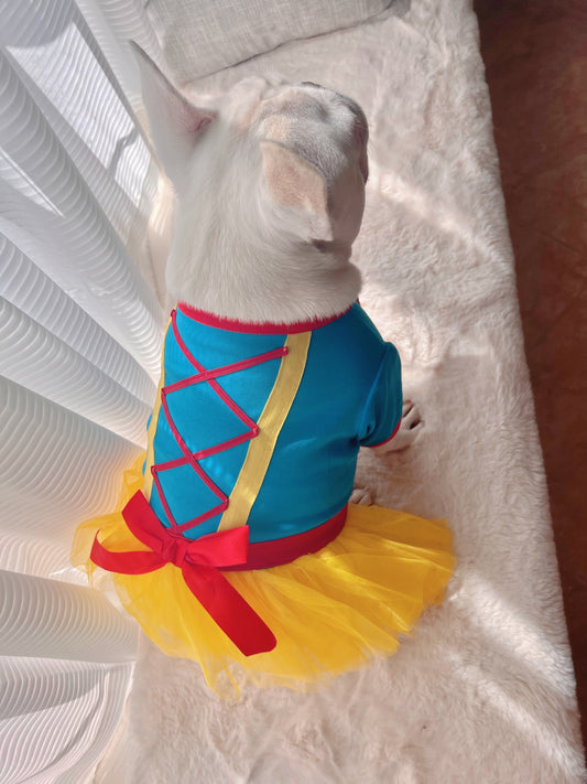 Snow Princess Pet Tutu Tulle Dress Costume