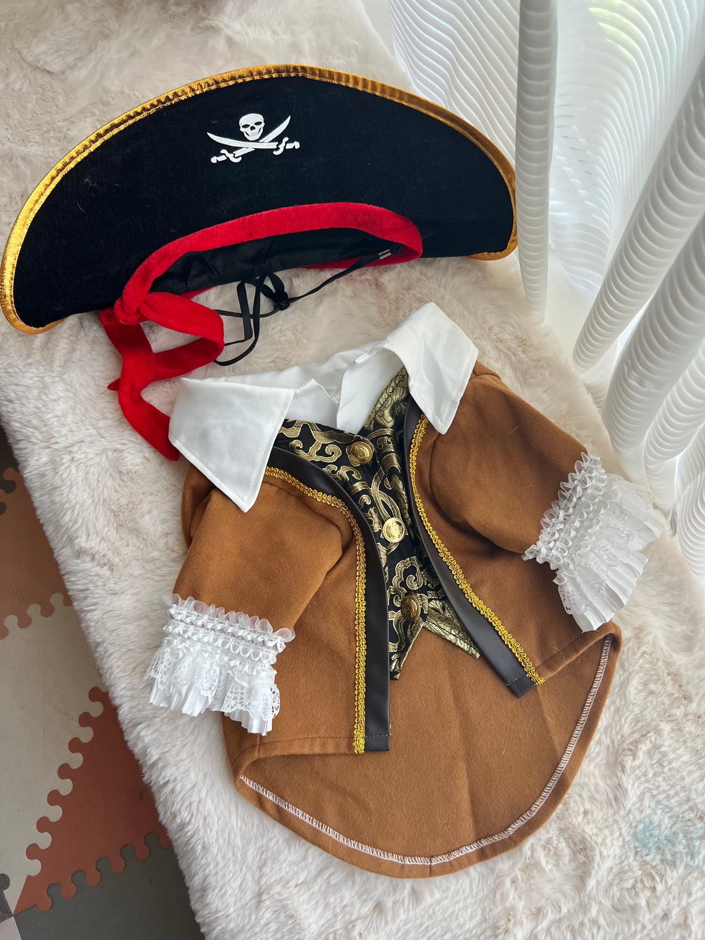 Carribean Pirate Dog Cat Pet Halloween Renaissance Costume
