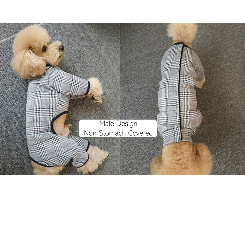 Fleece lining Tweed Post Surgical Skin Protector Bodysuit