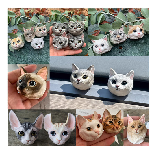 Cat Car AC Vent Clip Plaster Diffuser