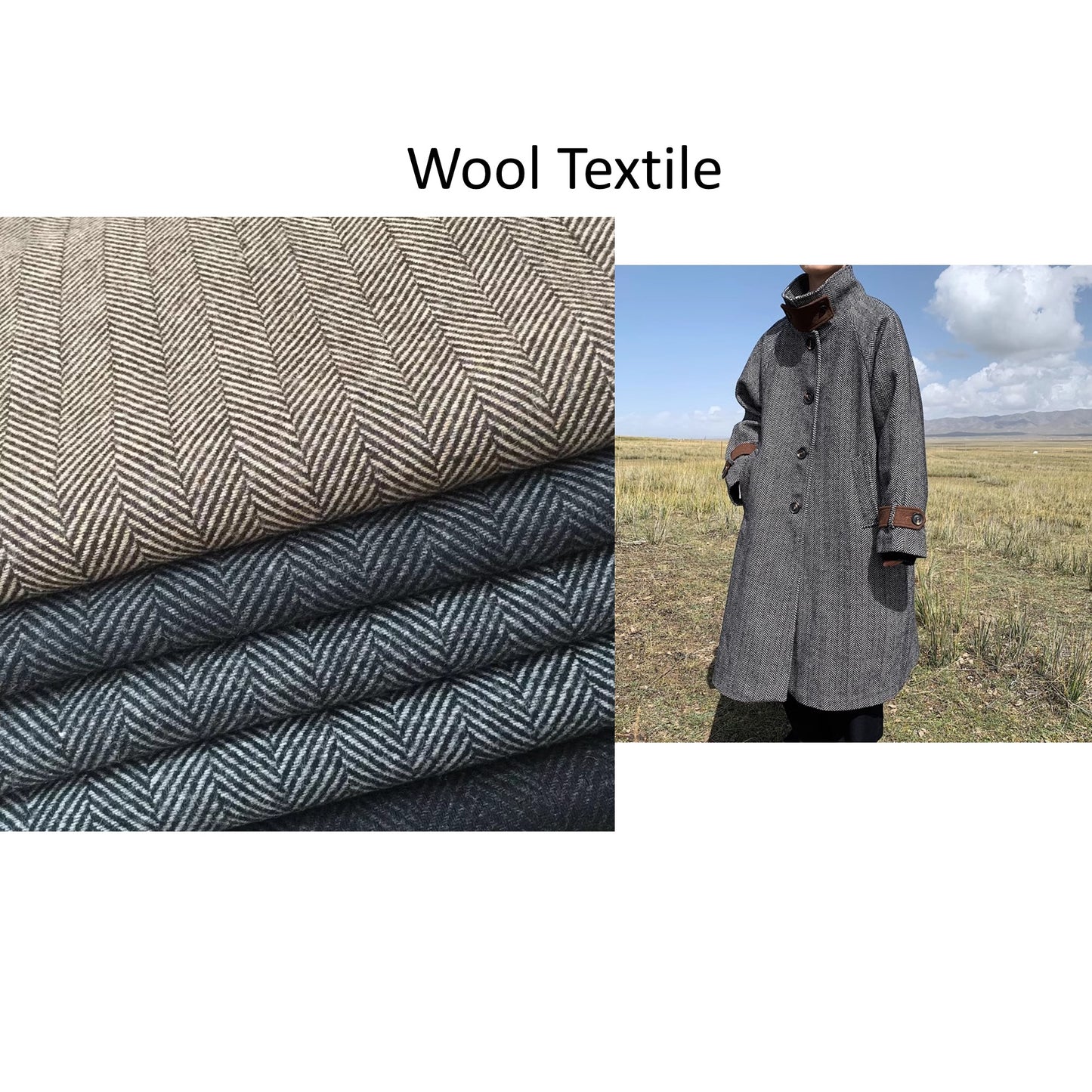 Custom Tweed British Style Suit and Tie with Leash Hook