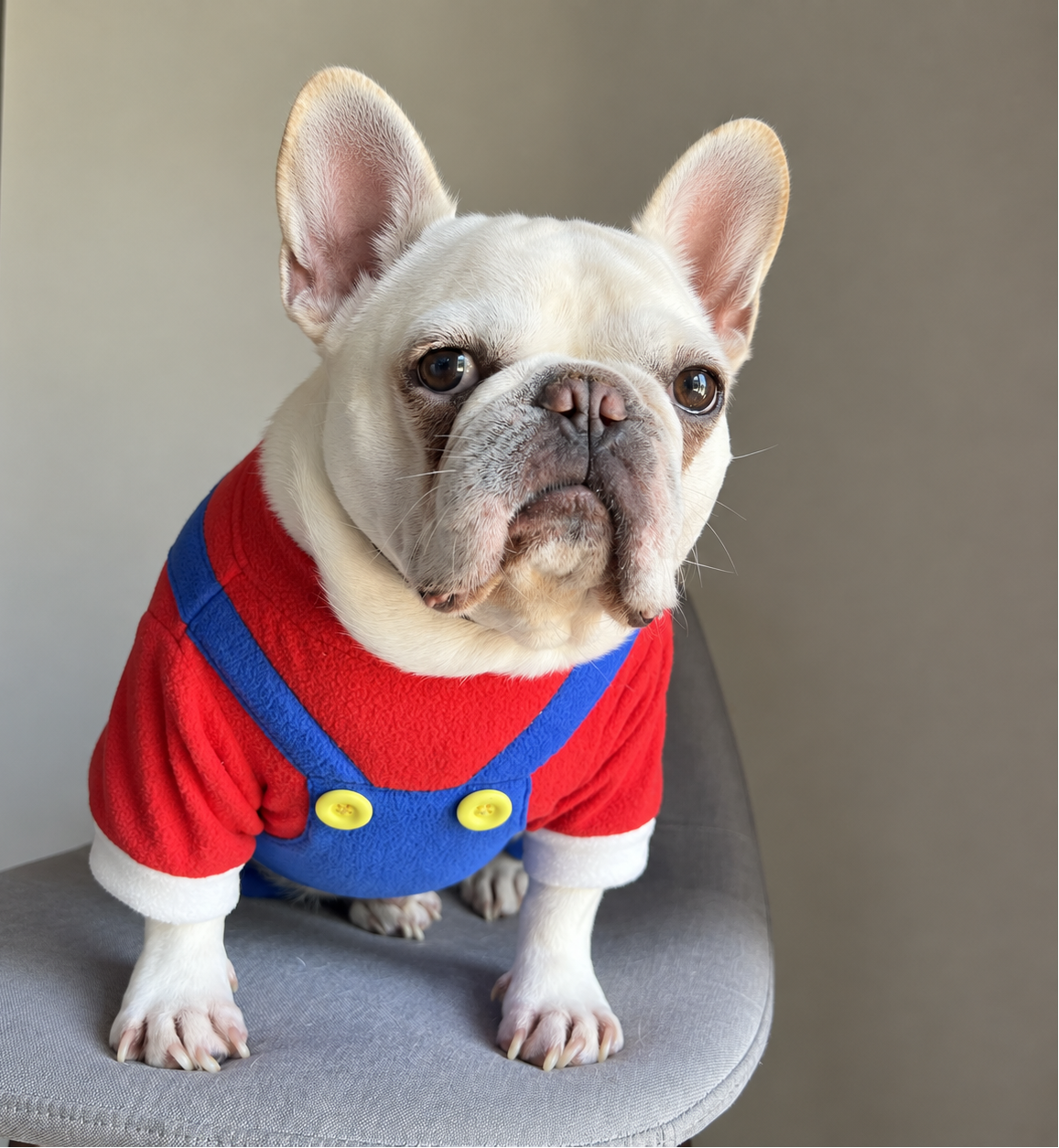 Blue and Red Overall One Piece for Dog Cat Pet Halloween Costume