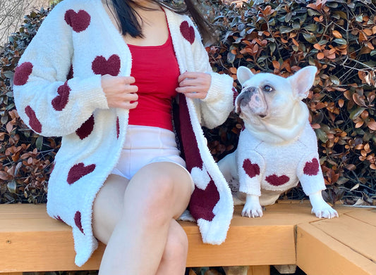 My Lover Owner Cardigan and Pet Sweater Matching Set