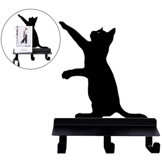 Cat Wall Hook with Shelf