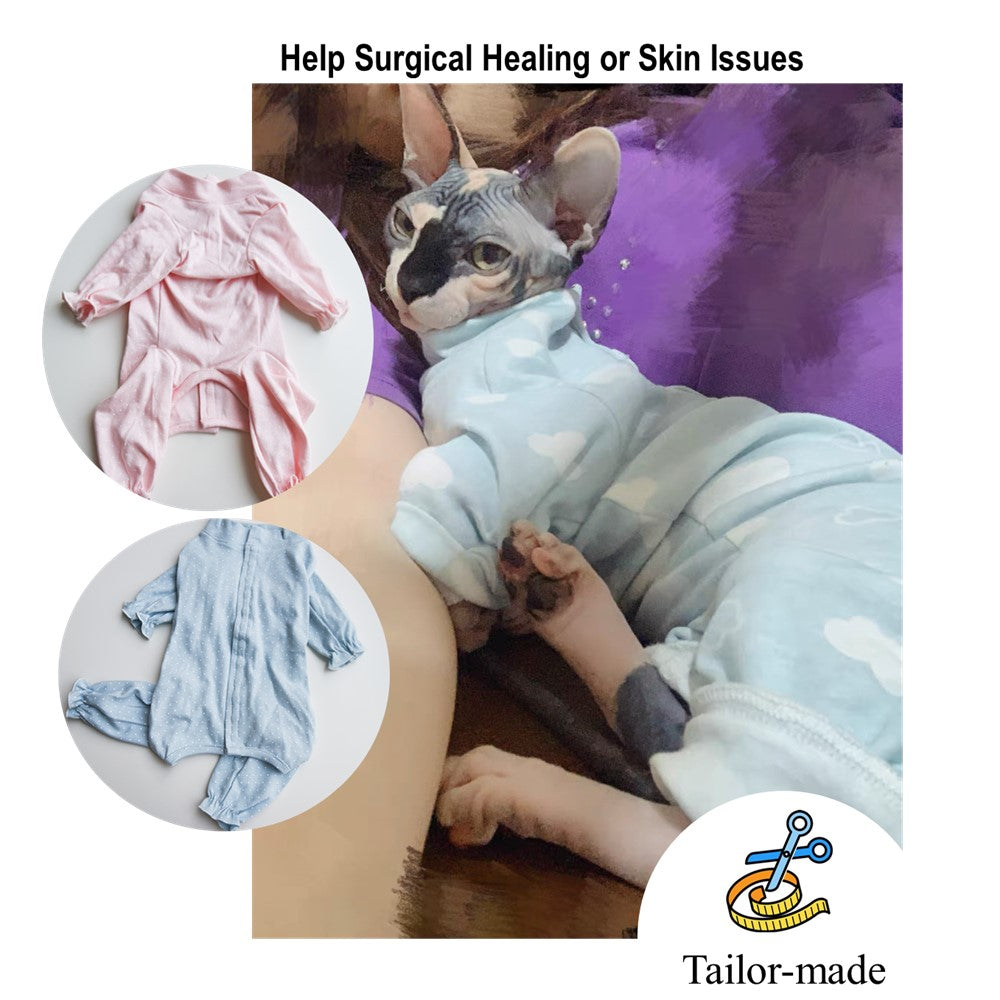 Tailor-Made Post Surgery Jumpsuit for Small Cat and Dog