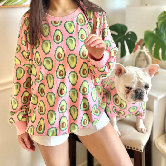 Avocado Print Owner and Pet Family Matching Set