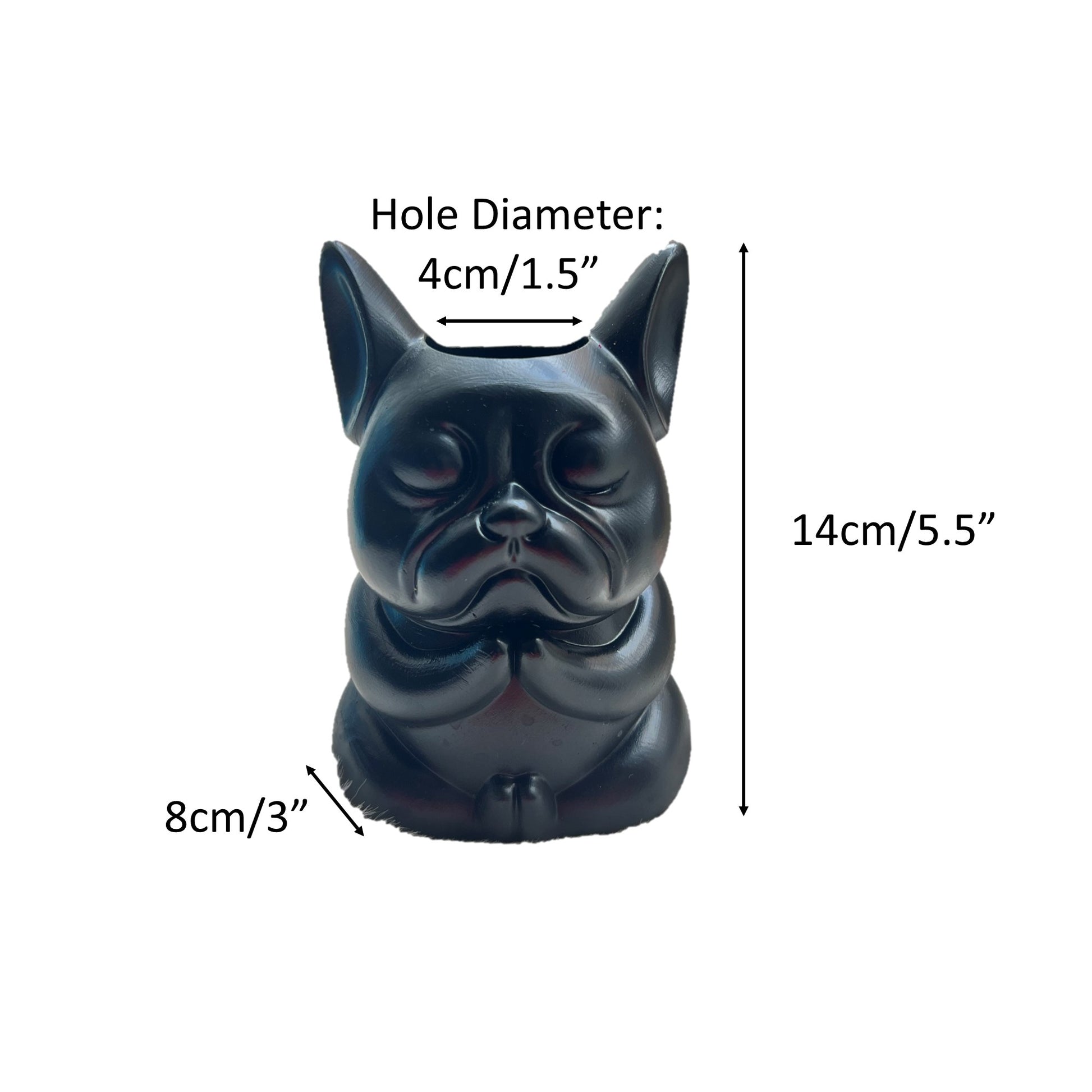 French Bulldog Vase Plant Flower Succulent Pot/ Pencil Holder – fit ...