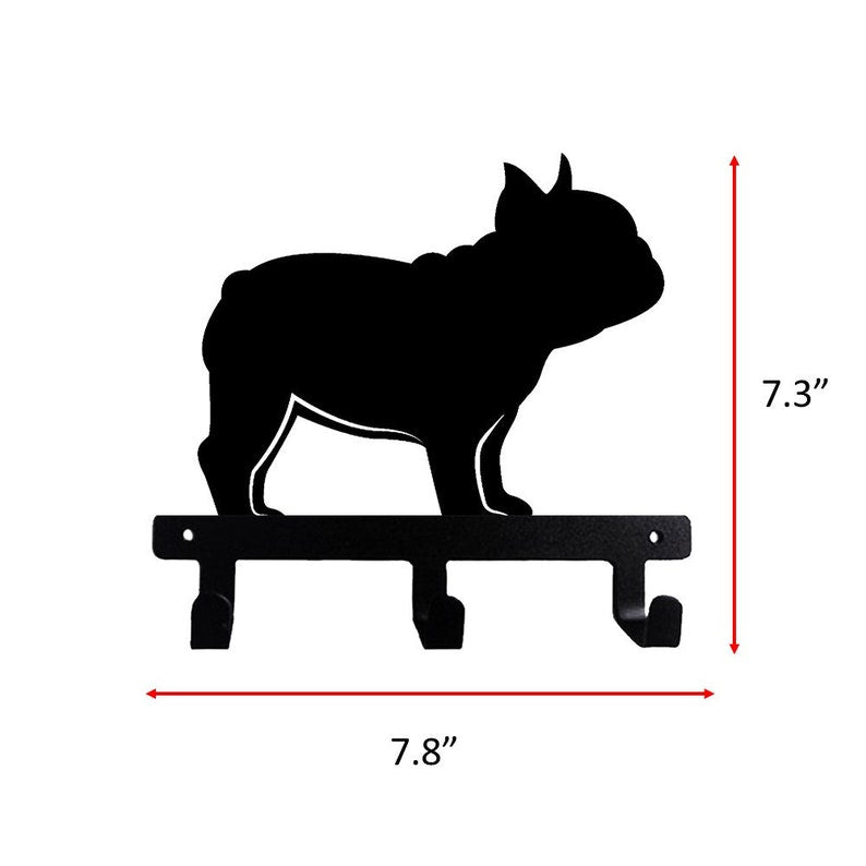 French Bulldog Frenchie Boston Terrier Side Profile Wall Hook