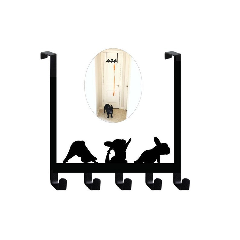 French Bulldog Yoga Frenchie Over The Door Hook