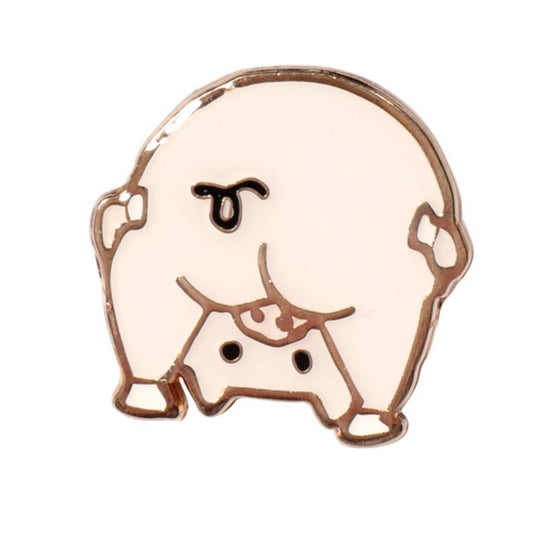 Yoga Pig Piggy Butt Funny Enamel Lapel Brooch Pin