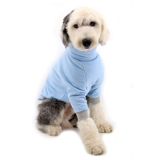 Basic Hipster Fleece Baby Blue Big Dog Turtle Neck