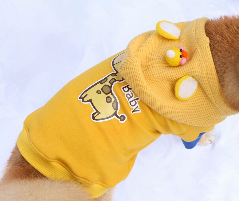 Tailor Made Dog Cat Pet Little Duck Ducking Hoodie with 3D Duck