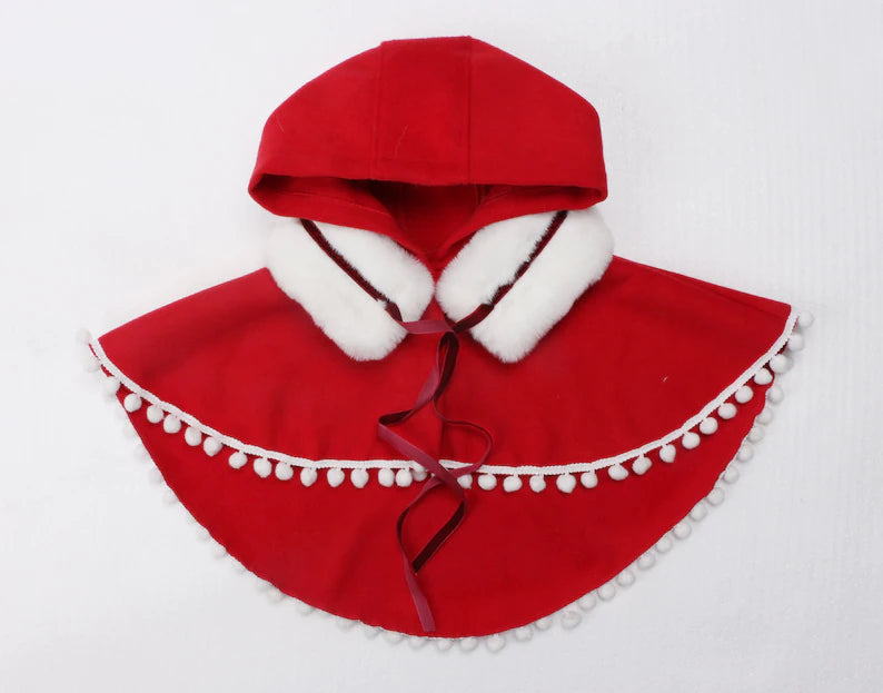 Tailor Made Little Red Riding Hood Warm Cape Capelet