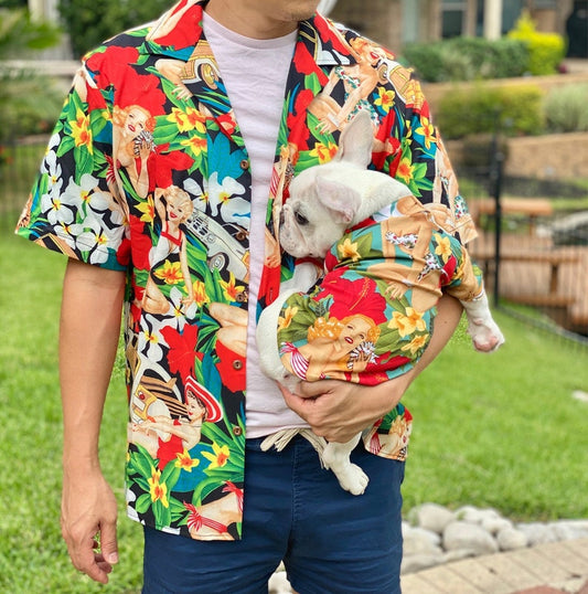 Vintage Ladies on The Hawaii Beach Owner and Pet Matching Shirt