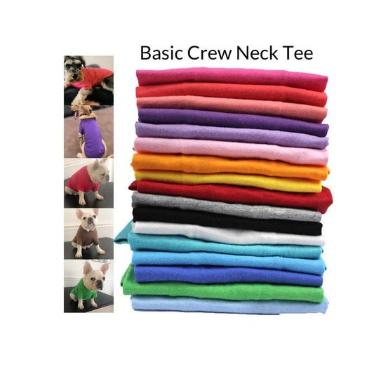 Basic Crew Neck Tee Shirt