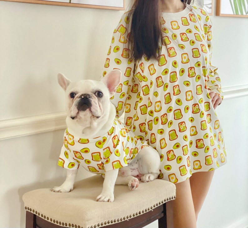 Avocado Breakfast Egg Toast Owner and Pet Family Matching Set