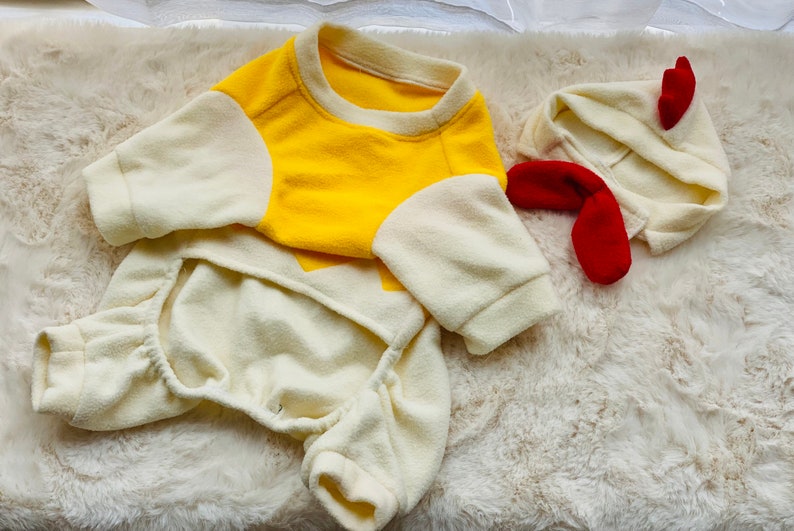 Newly-Hatched Chick Yellow Little Chicken Bodysuit
